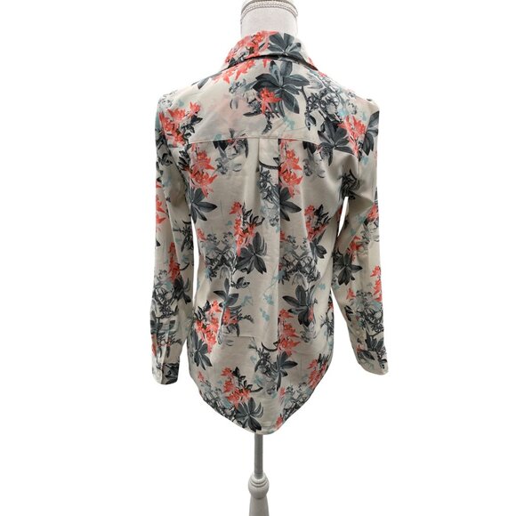 Talbots Nantucket Blouse Womens SP Petites Used Floral - Picture 4 of 16